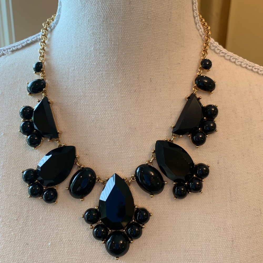 Kate Spade gold/black statement necklace